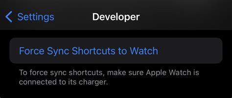 apple watch shortcuts not syncing